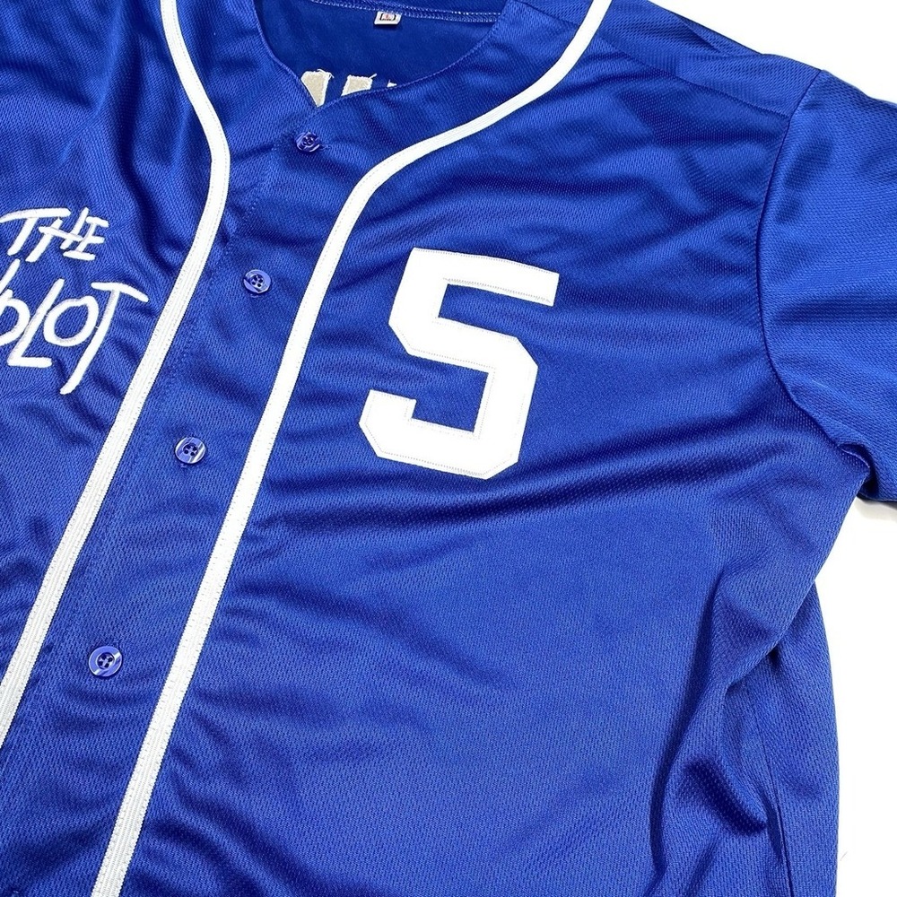 Sandlot Baseball Jersey Squints #5 Dodger Blue Stitched Men's Size Large - Picture 6 of 11